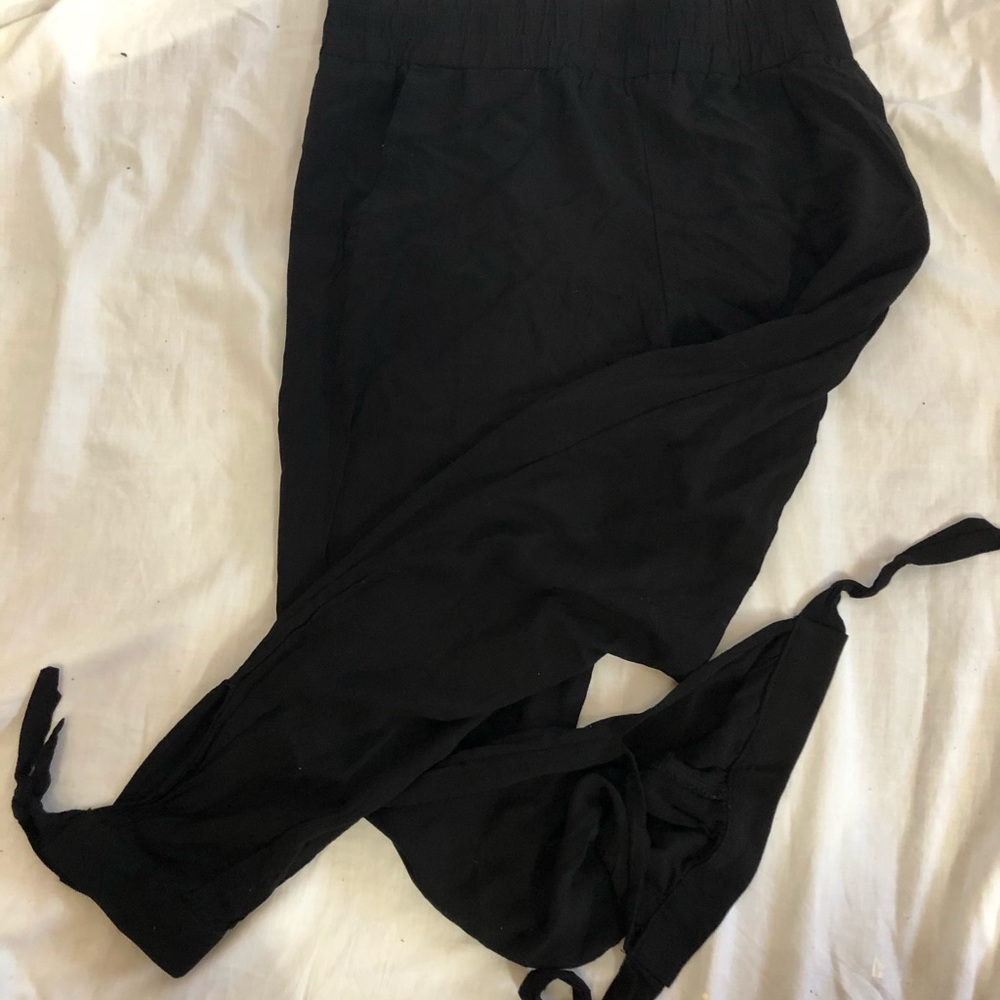 Harem Ankle Tie Pants